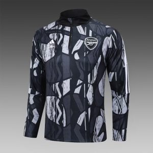 2024/2025 Arsenal Half-Pull Training Suit Dark Grey Football Shirt 1:1 Thai Quality