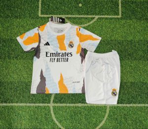 2025/2026 Kids Size Real Madrid Training Football Shirt 1:1 Thai Quality