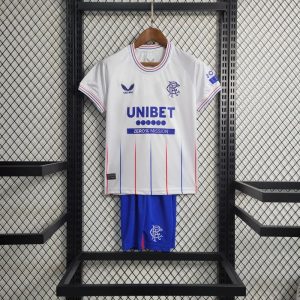 2023/2024 Kids Size  Rangers Away Football Shirt 1:1 Thai Quality