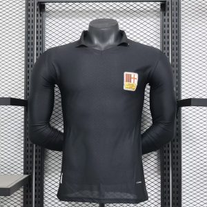 2025/2026 Long Sleeve Player Version AC Milan Black 125th Anniversary Edition Football Shirt 1:1 Thai Quality