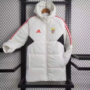 2024/2025 Benfica White-Red Edge Soccer Long Cotton jacket 1:1 Thai Quality