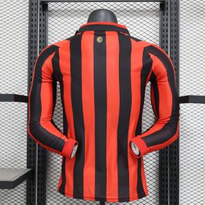 2025/2026 Long Sleeve Player Version AC Milan 125th Anniversary Edition Football Shirt 1:1 Thai Quality
