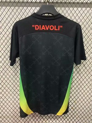 2025/2026 AC Milan Pre-Match Training Black Football Shirt 1:1 Thai Quality