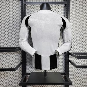 2024/2025 Long Sleeve Player Version Juventus Home Football Shirt 1:1 Thai Quality