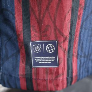 2025/2026 Long Sleeve Player Version Barcelona 125th Anniversary Edition Football Shirt 1:1 Thai Quality