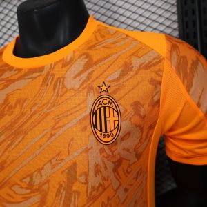 2025/2026 Player Version AC Milan Special Edition Orange Football Shirt 1:1 Thai Quality