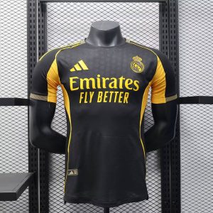 2025/2026 Player Version Real Madrid Special Edition Black Gold Football Shirt 1:1 Thai Quality