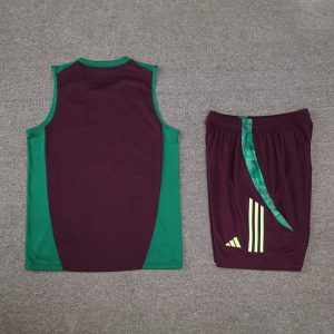 2024 Mexico Pre-match Training Black Jersey+Shorts 1:1 Thai Quality