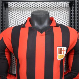 2025/2026 Long Sleeve Player Version AC Milan 125th Anniversary Edition Football Shirt 1:1 Thai Quality