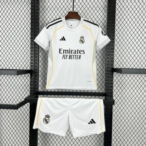 2025/2026 Kids Size Real Madrid Home Football Shirt 1:1 Thai Quality