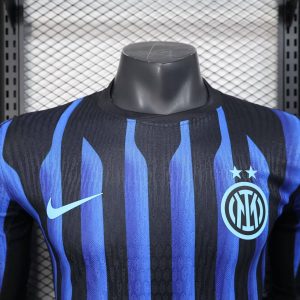 2025/2026 Long Sleeve Player Version Inter Milan Home Football Shirt 1:1 Thai Quality