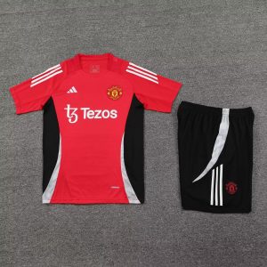 2024/2025 Manchester United pre-match training Red Shirt+Shorts 1:1 Thai Quality