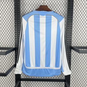 2006 Retro Long Sleeve Argentina Home Football Shirt 1:1 Thai Quality