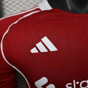 2025/2026 Long Sleeve Player Version Liverpool Home Football Shirt 1:1 Thai Quality
