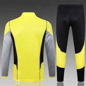 2024/2025 Flamengo Half-Pull Training Suit Yellow Football Shirt 1:1 Thai Quality