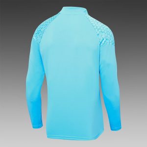 2023/2024 Olympique de Marseille Half-Pull Training Suit Light Blue Football Jersey