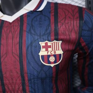 2025/2026 Long Sleeve Player Version Barcelona 125th Anniversary Edition Football Shirt 1:1 Thai Quality