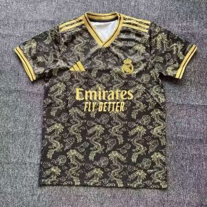 2025/2026 Real Madrid Training Gragon Pattern  Football Shirt 1:1 Thai Quality