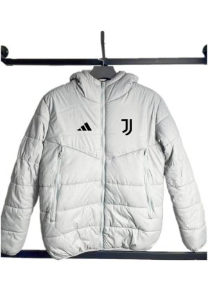 2024/2025 Juventus Light Gray Soccer Cotton jacket 1:1 Thai Quality